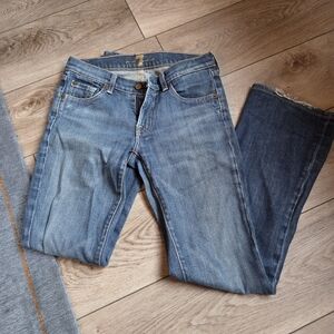 7 For All Mankind Blue Boot Cut Jeans